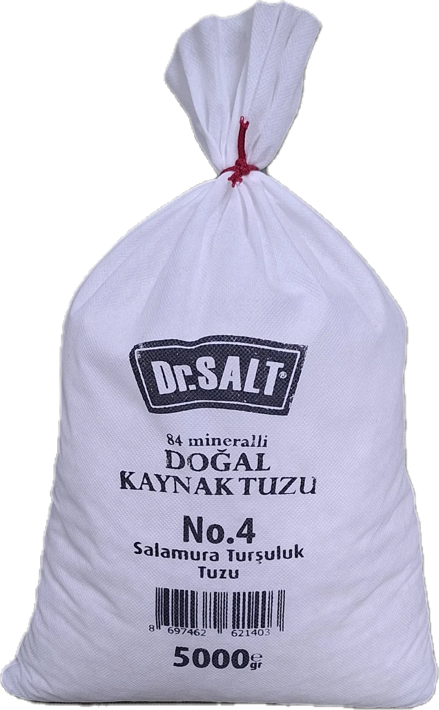 84 Mineralli Doğal Kaynak Tuzu 5 Boyut ve Numara Bez Paket - 5000 Gr. - 5 Kg.