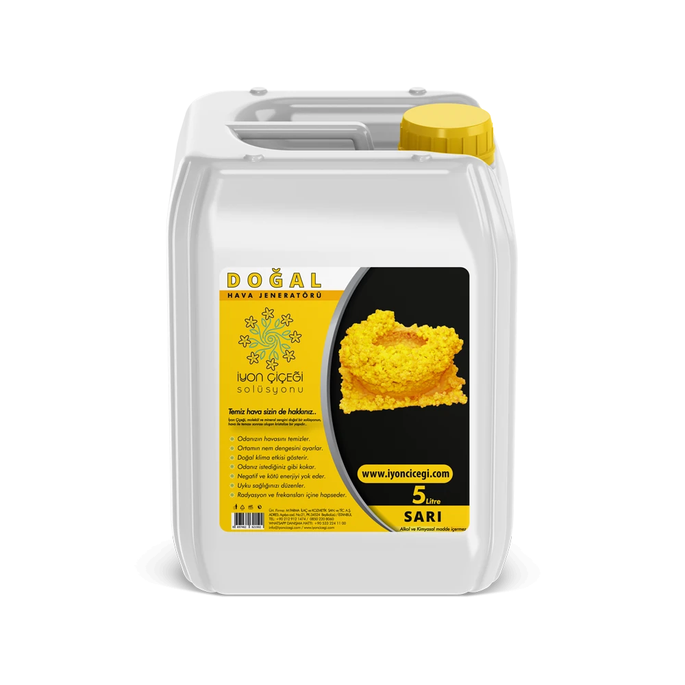 İyon Çiçeği Solüsyonu 5 Litre - 6 Farklı Renk