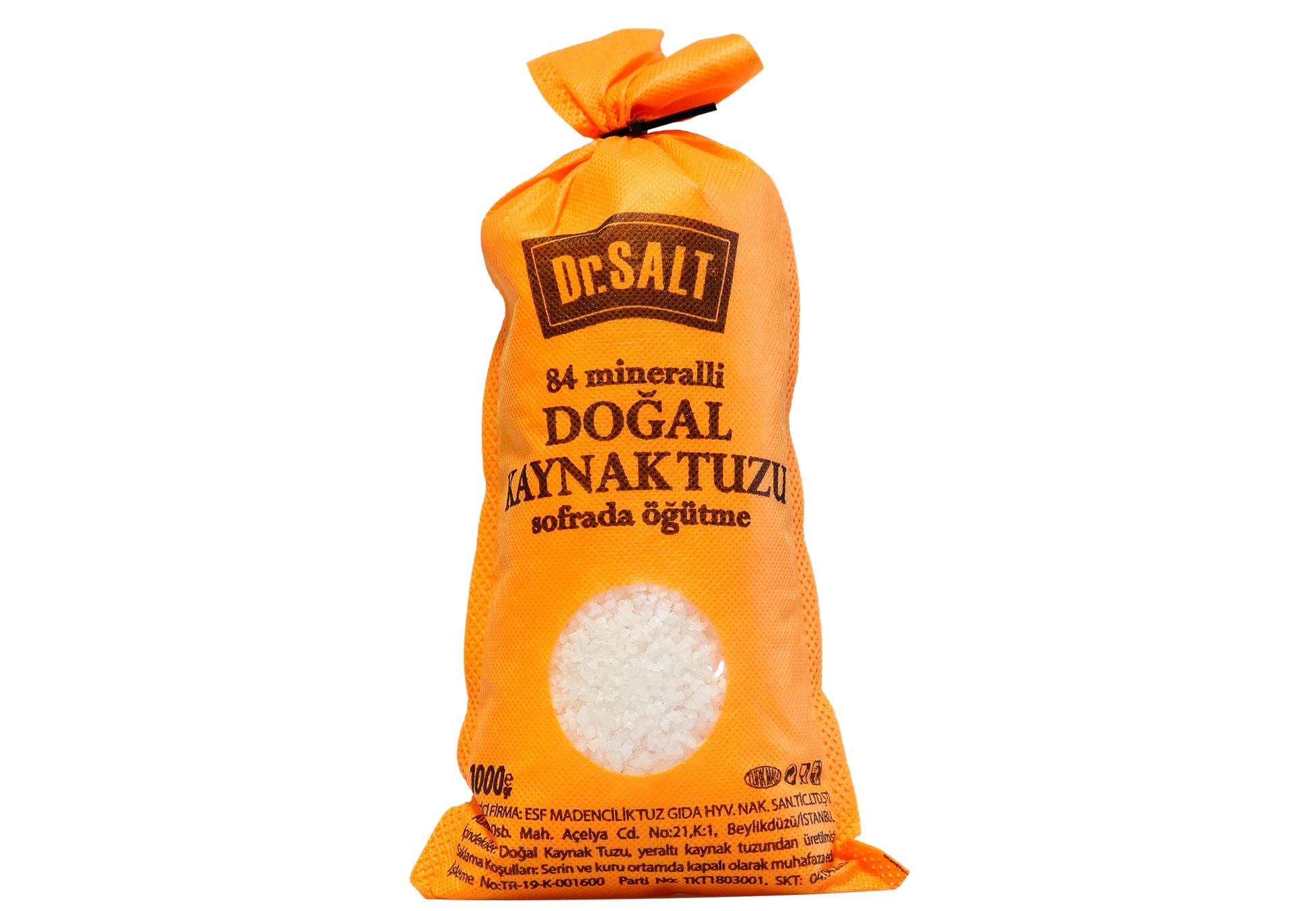 84 Mineralli Doğal Kaynak Tuzu Bez Paket -  1000 Gr.