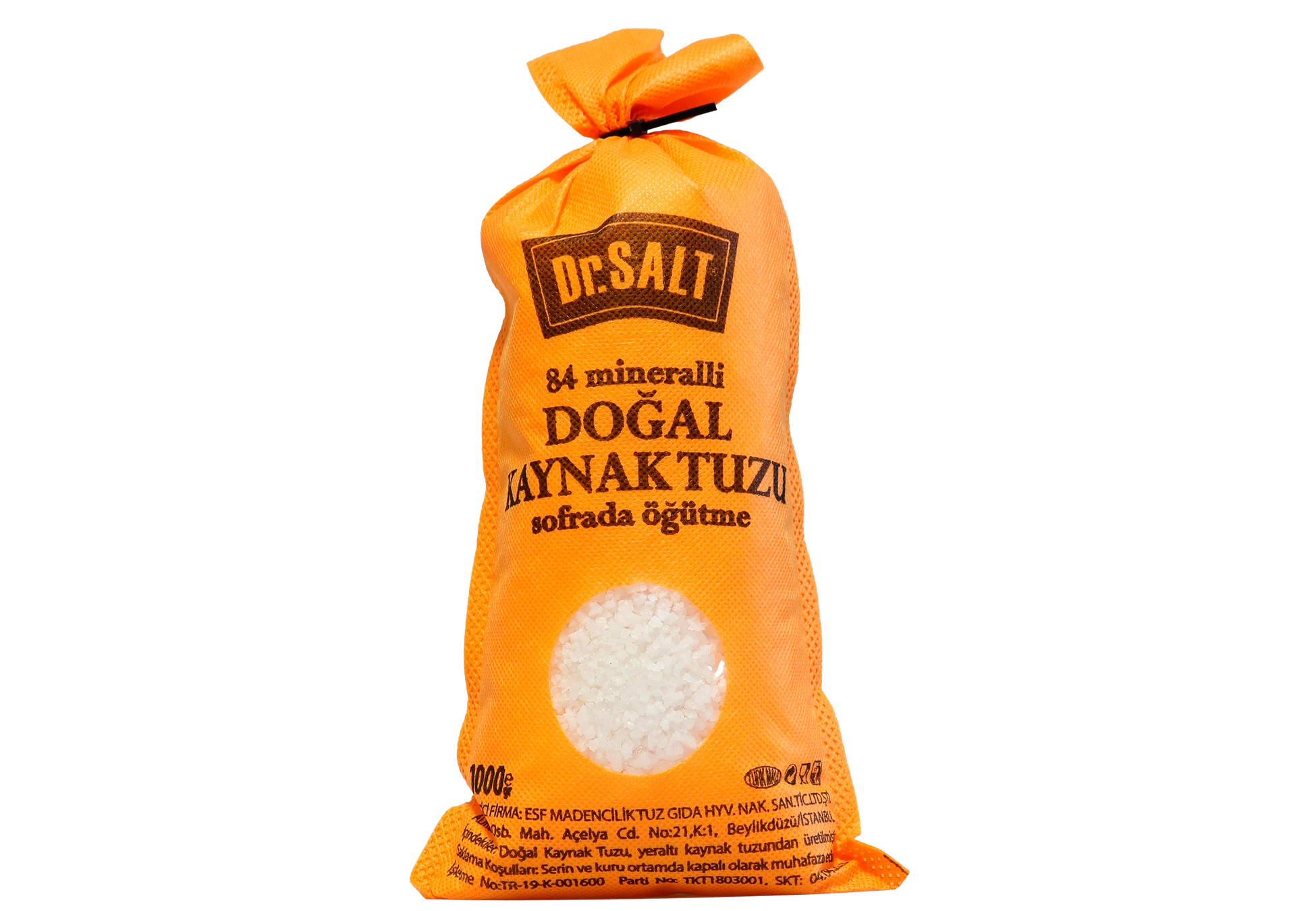 84 Mineralli Doğal Kaynak Tuzu Bez Paket -  1000 Gr.