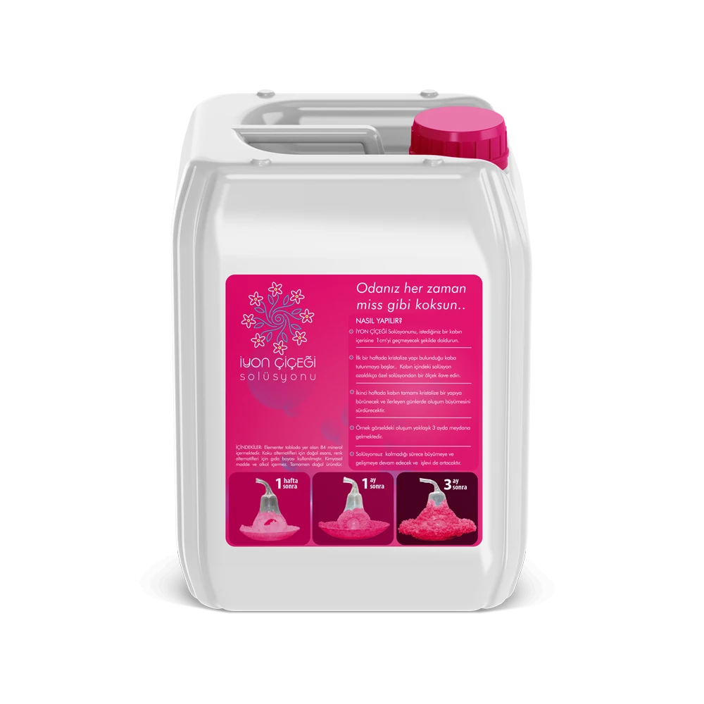 İyon Çiçeği Solüsyonu 5 Litre - 6 Farklı Renk