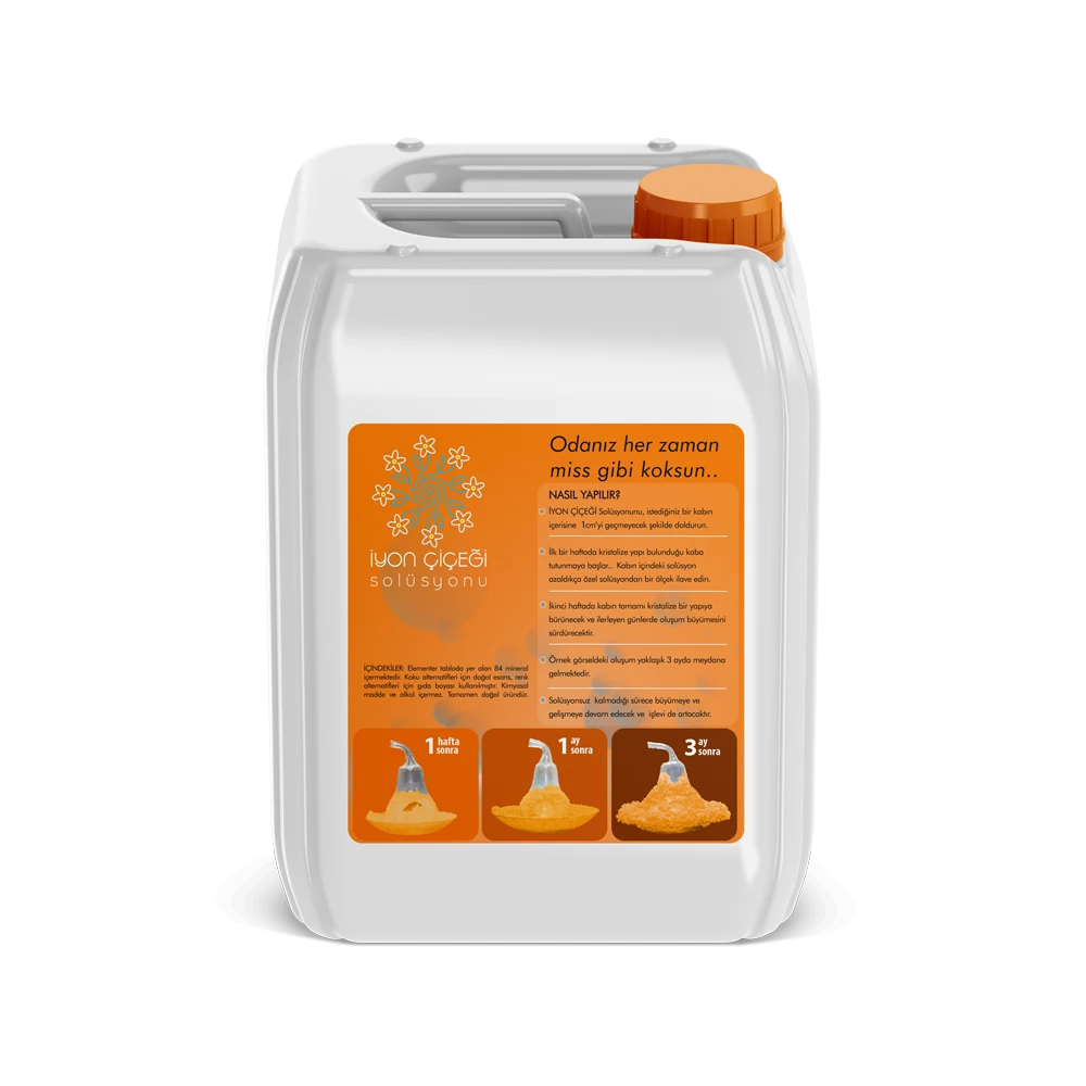 İyon Çiçeği Solüsyonu 5 Litre - 6 Farklı Renk