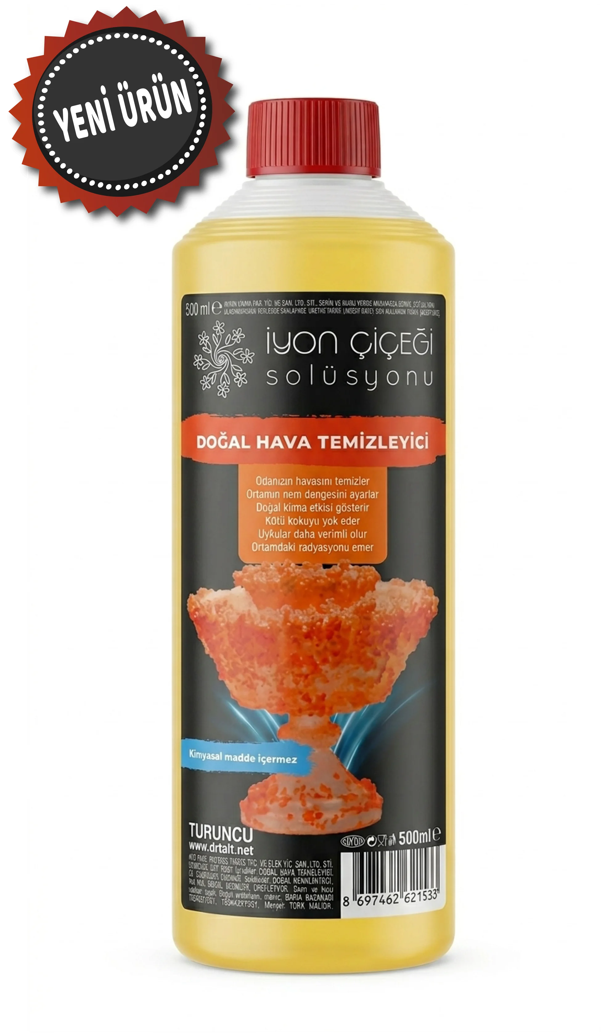 İyon Çiçeği Solüsyonu 500 ML - 4 Farklı Renk