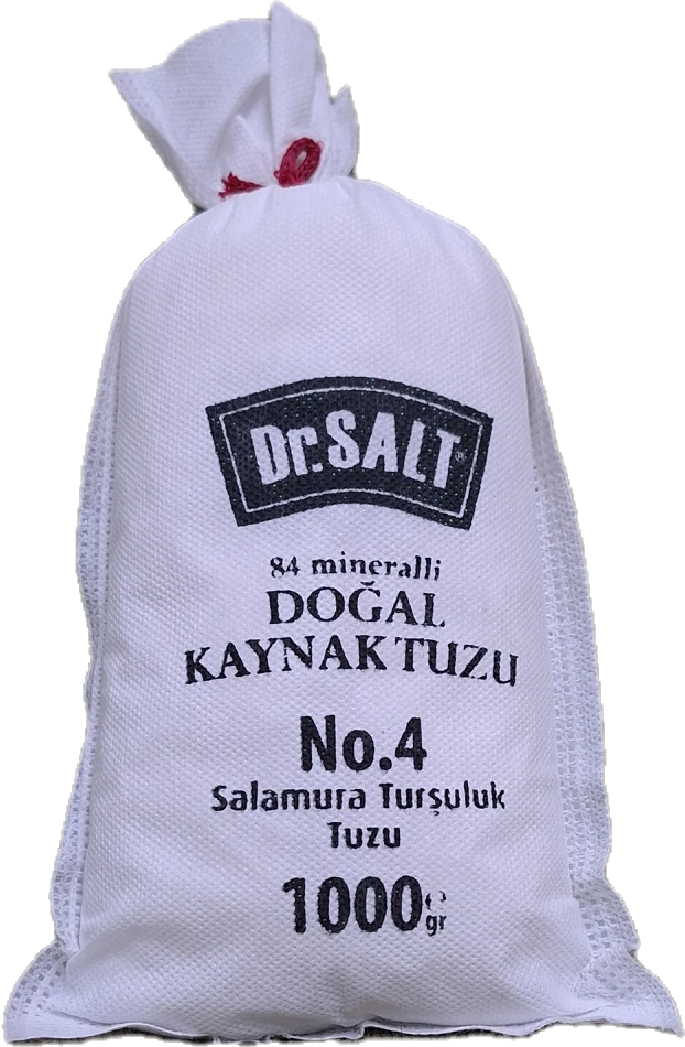 84 Mineralli Doğal Kaynak Tuzu 5 Boyut ve Numara Bez Paket - 1000 Gr.