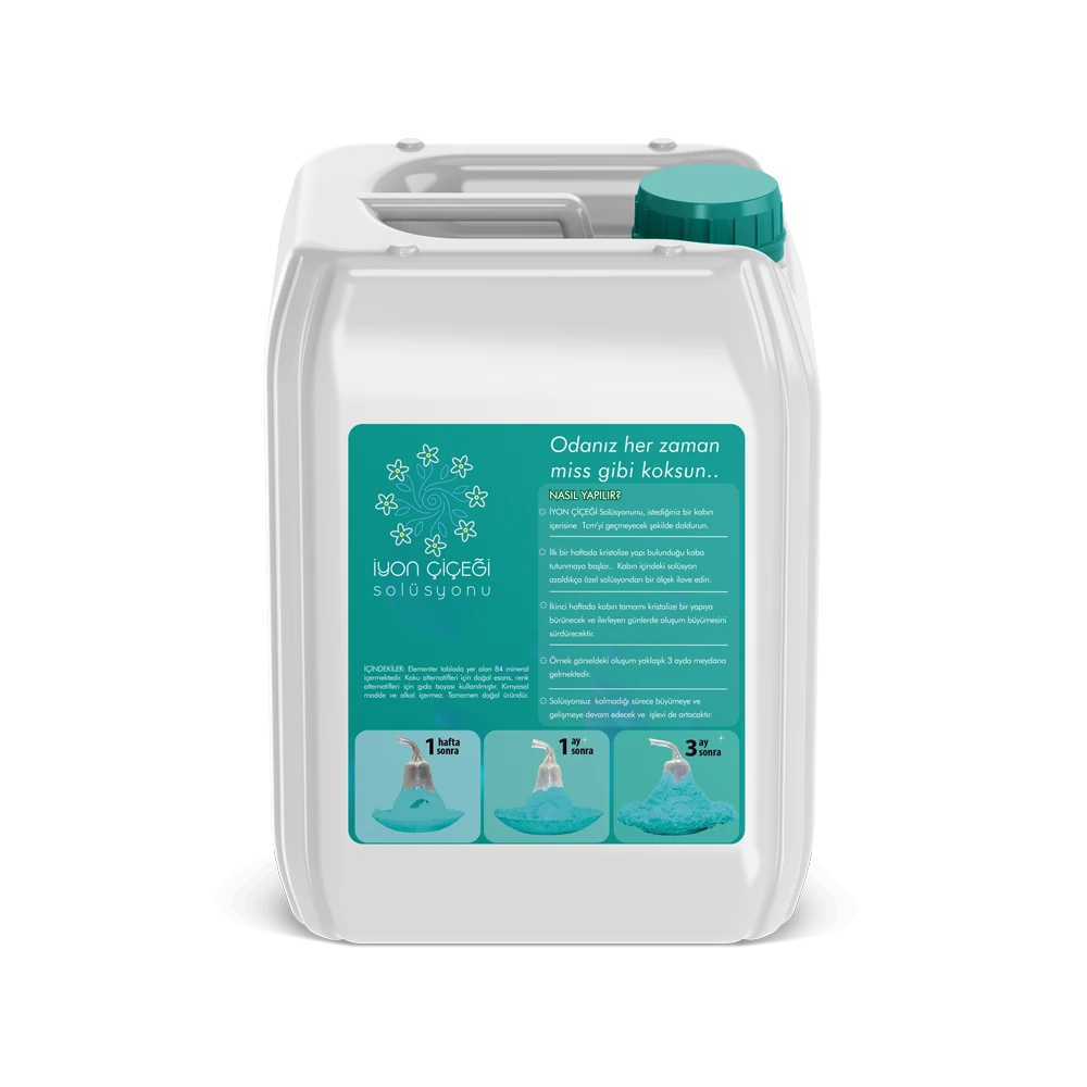 İyon Çiçeği Solüsyonu 5 Litre - 6 Farklı Renk