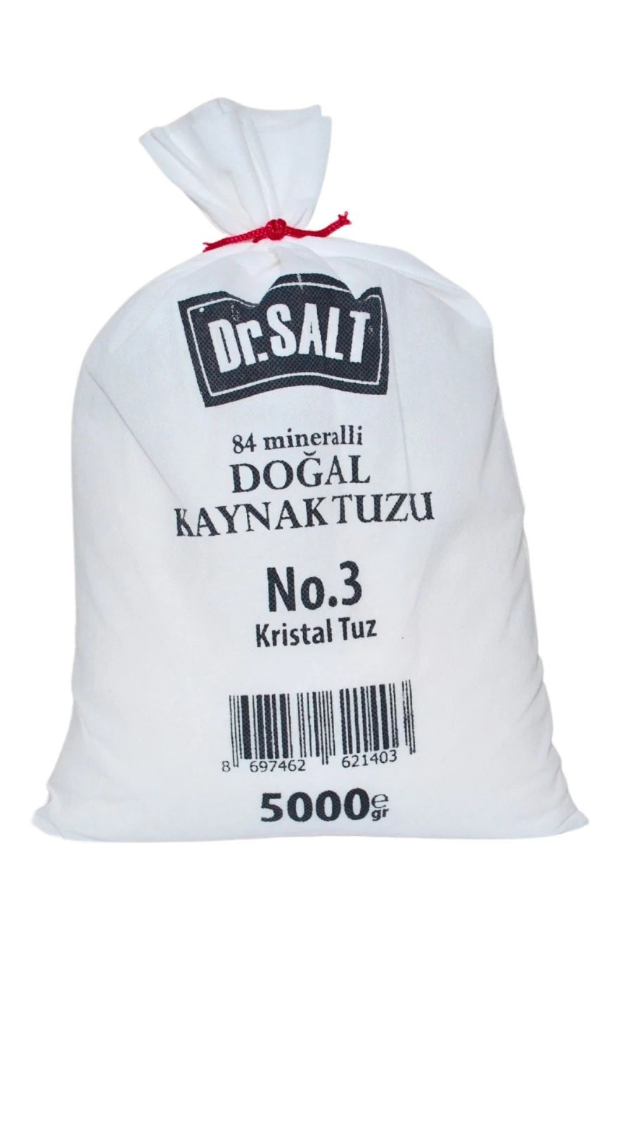 84 Mineralli Doğal Kaynak Tuzu 5 Boyut ve Numara Bez Paket - 5000 Gr. - 5 Kg.