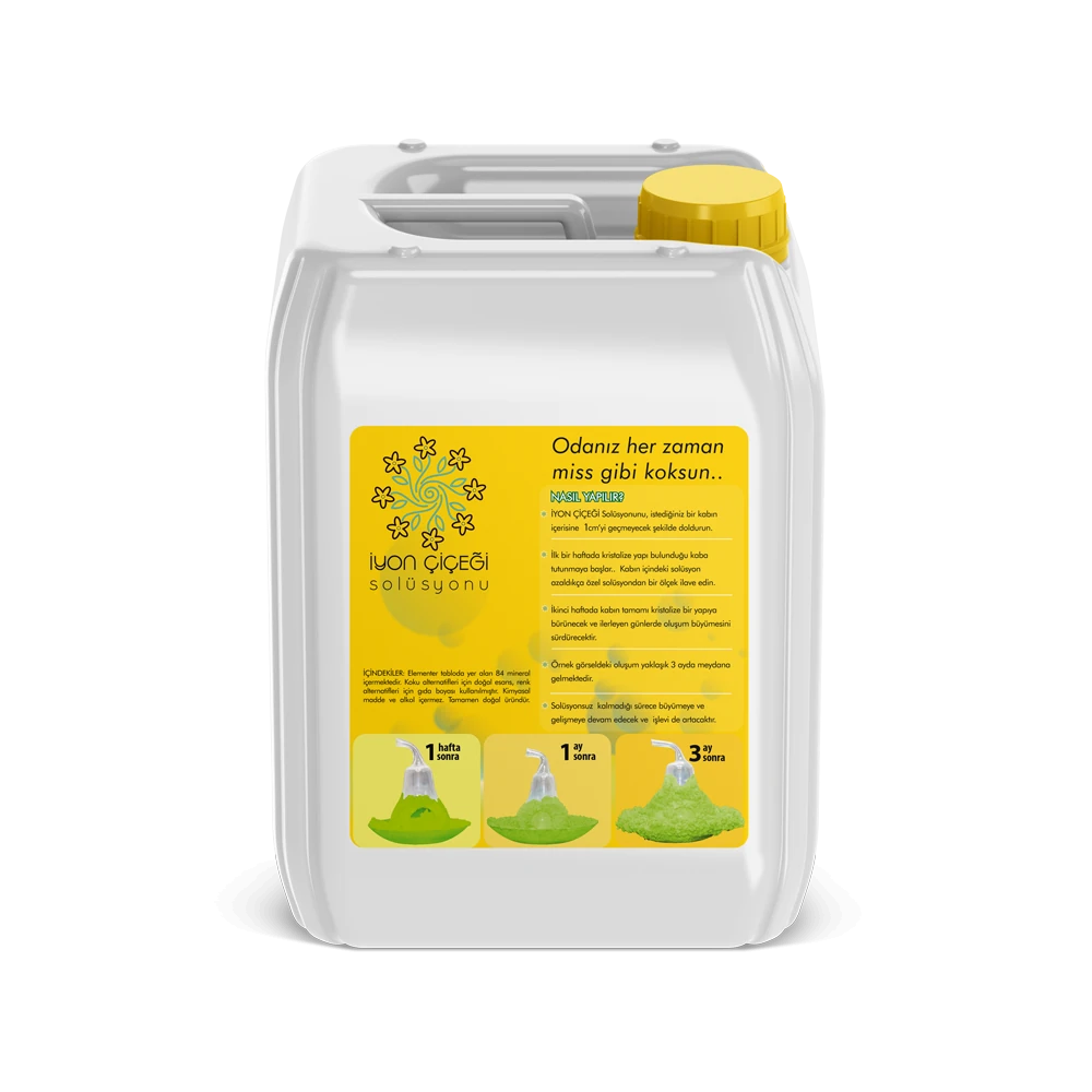 İyon Çiçeği Solüsyonu 5 Litre - 6 Farklı Renk