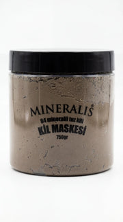 Yeni Ürün - Mineralis Doğal Tuz Killi Yeşil Kil Maskesi 750 Gr. - Dr.SALT Sıvı Tuz İlaveli Gözenek Sıkılaştırıcı ve Siyah Nokta Karşıtı Kil Maskesi
