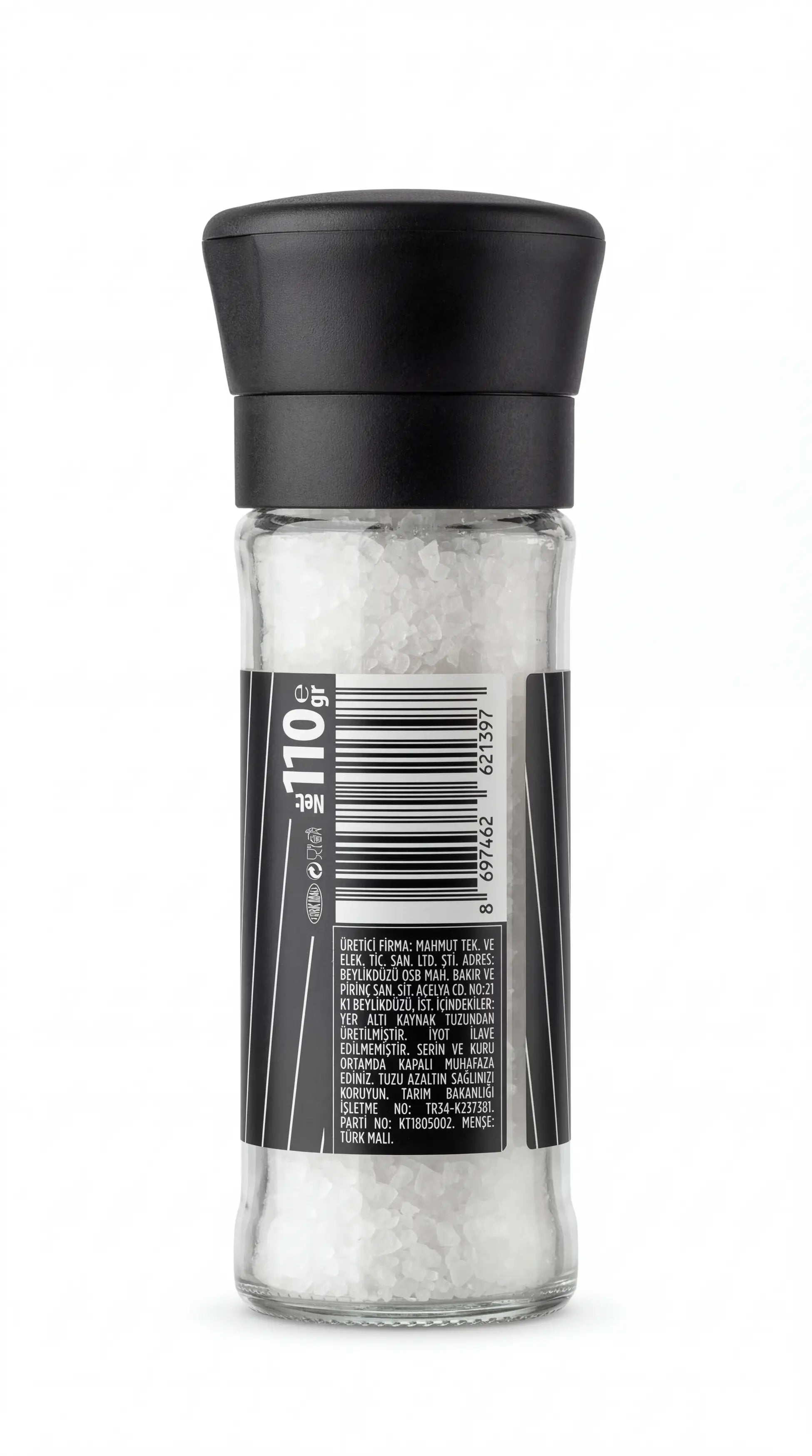 Doğal Kaynak Tuzu Seramik Değirmen 110 Gr.