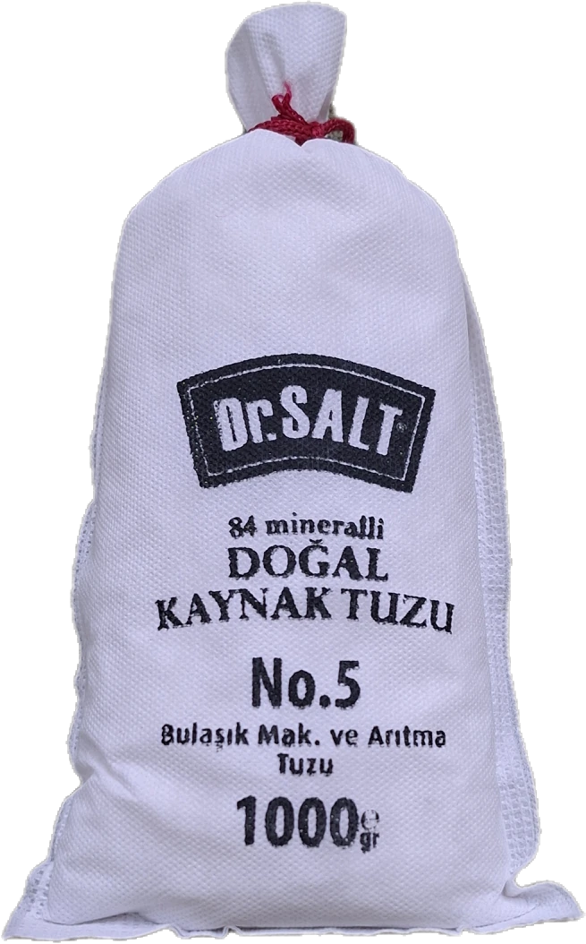 84 Mineralli Doğal Kaynak Tuzu 5 Boyut ve Numara Bez Paket - 1000 Gr.
