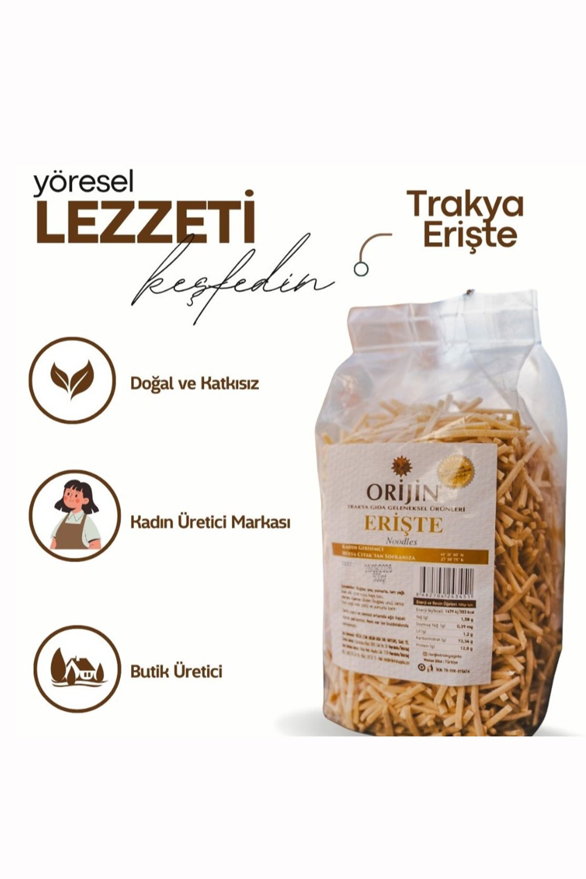 ERİŞTE 500 GR